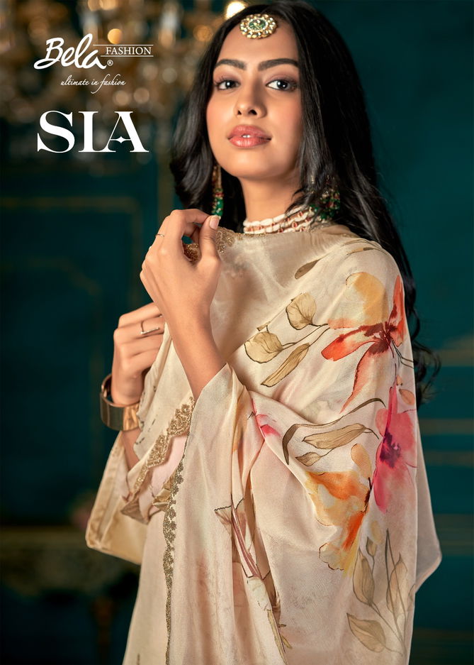 SIA By Bela Heavy Jacquard Designer Salwar Suits Catalog